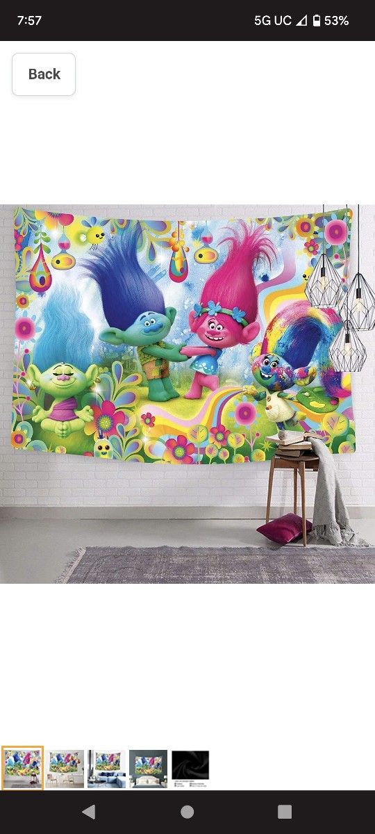 Trolls Tapestry/Hanging Wall Decor 