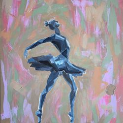 Dancer Acrylic Painting 