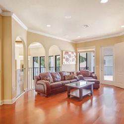 Leather Sofa Loveseat And Chair With Ottoman And Coffee Table And Tv Console 