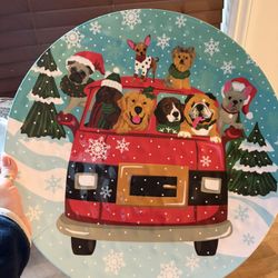 Xmas Puppy Platter Large 