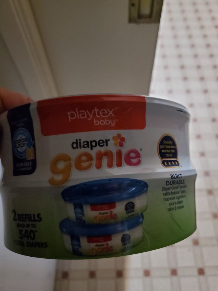 Brand new Playtex baby diaper genie refill bags