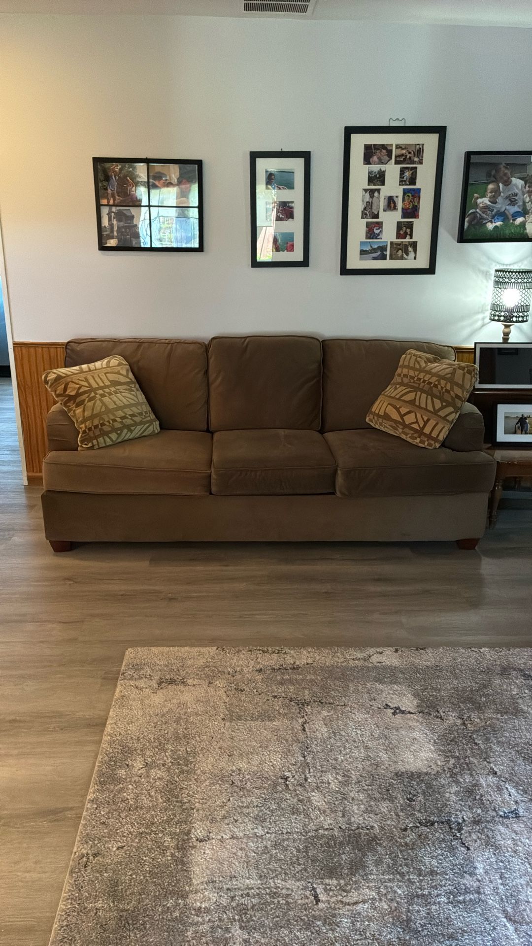 Sofa-couch 80” Length Brown Ex Cond
