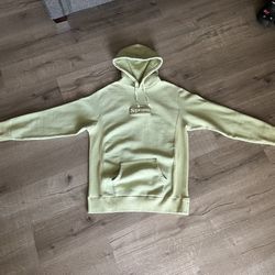 FW16 Supreme Box Logo Hoodie (Sage Green)