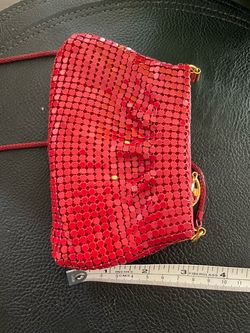 Red  or black Metal Mesh Mini Crossbody Bag