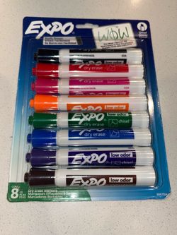 New Expo Dry Erase Markers Chisel Tip 8 Count