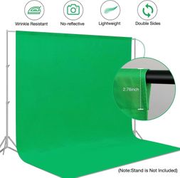 Aimosen 10x7 FT Green Screen Backdrop – Moving Sale!