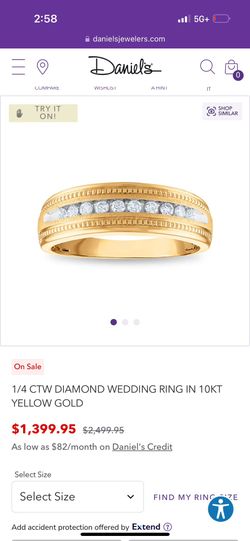 10K Gold Ring 1/4CTW In Diamonds