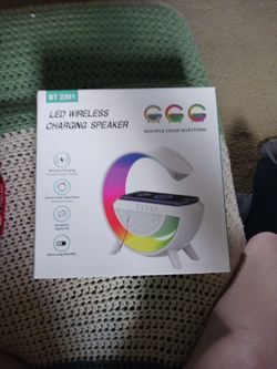 New LED wireless charging speaker