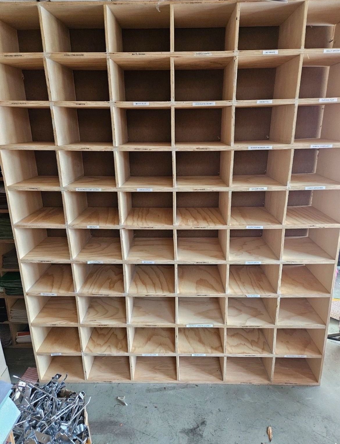Handmade Shelving 5’x5.5’- PRICE FIRM