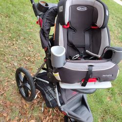 Baby Carrier Stroller And Child's Shoes  Like New $$80 For Everything 