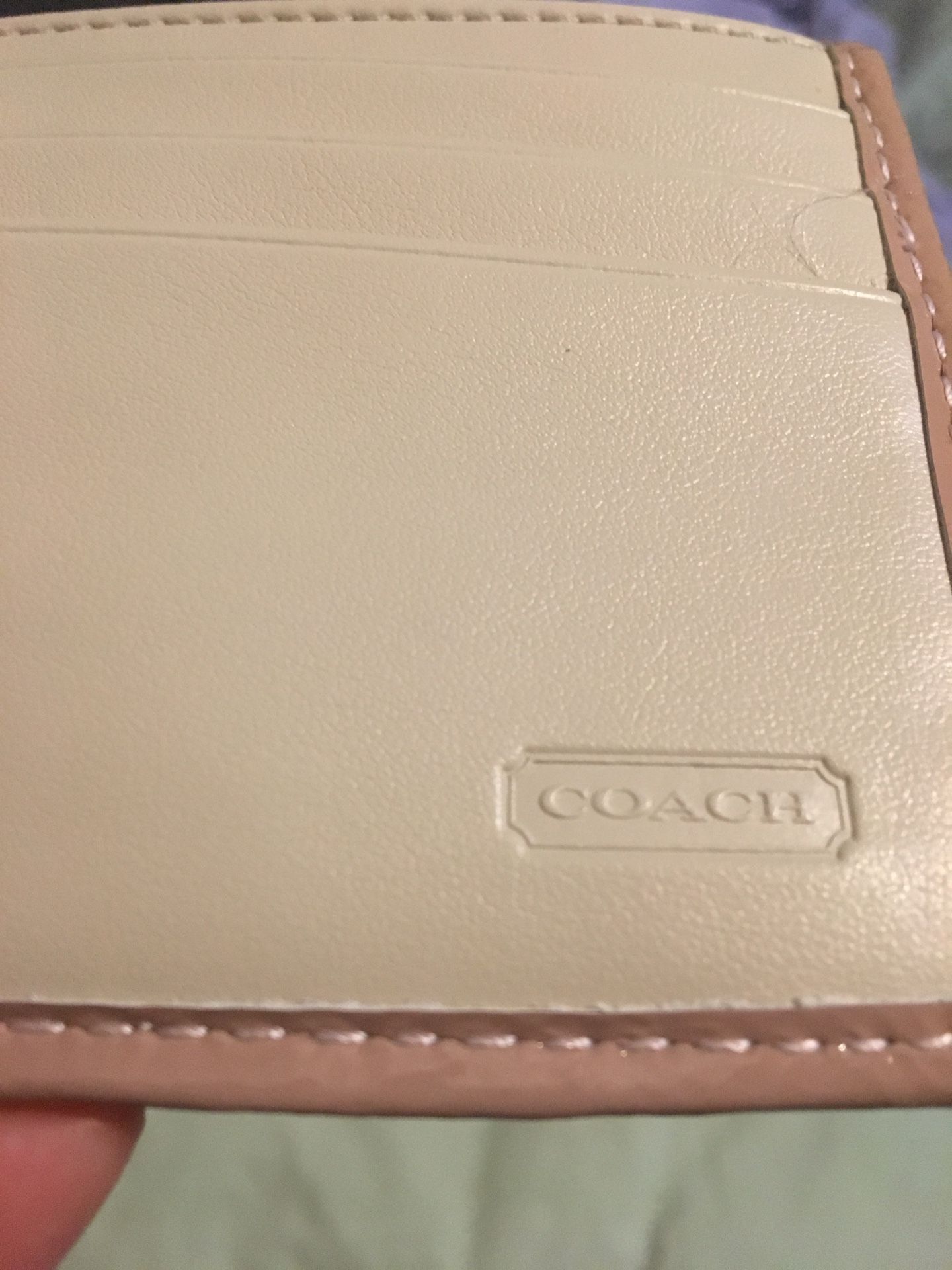 Coach Pink Envelope Wallet