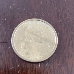 2000 P SACAGAWEA Dollar Coin Tone Line Error
