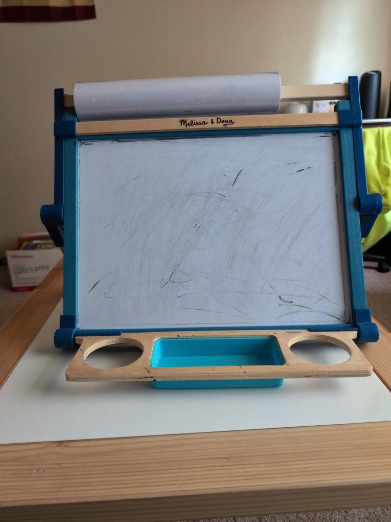 Children's Table With Chalk Marker Board