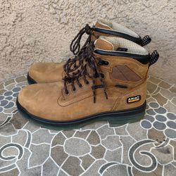 WORK BOOTS ARIAT COMPOSITE TOE WATERPROOF SIZE 9.5 MENS 