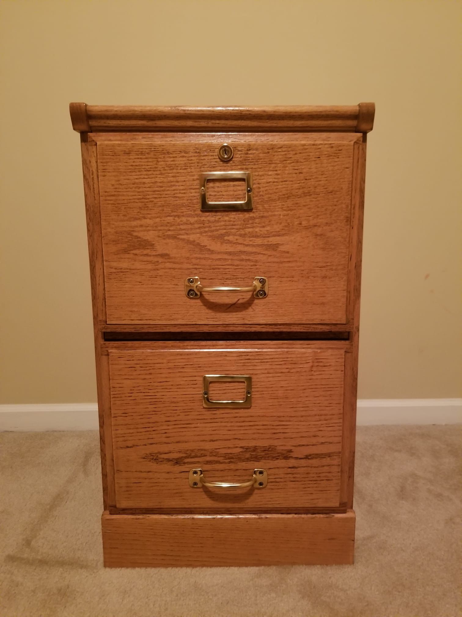 Empire Oak 2-Drawer Vintage File Cabinet