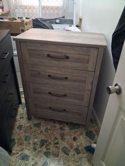 Gray Wash Dresser