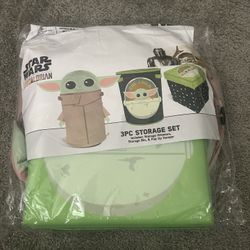 Star Wars baby yoda 3 pc storage set