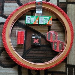 NEW Bicycle Bmx Parts Bundle 24" Red