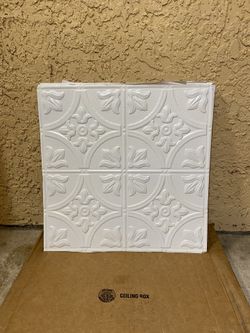 wall or ceiling metal tiles