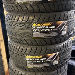 225/45/17 Blackhawk Tires