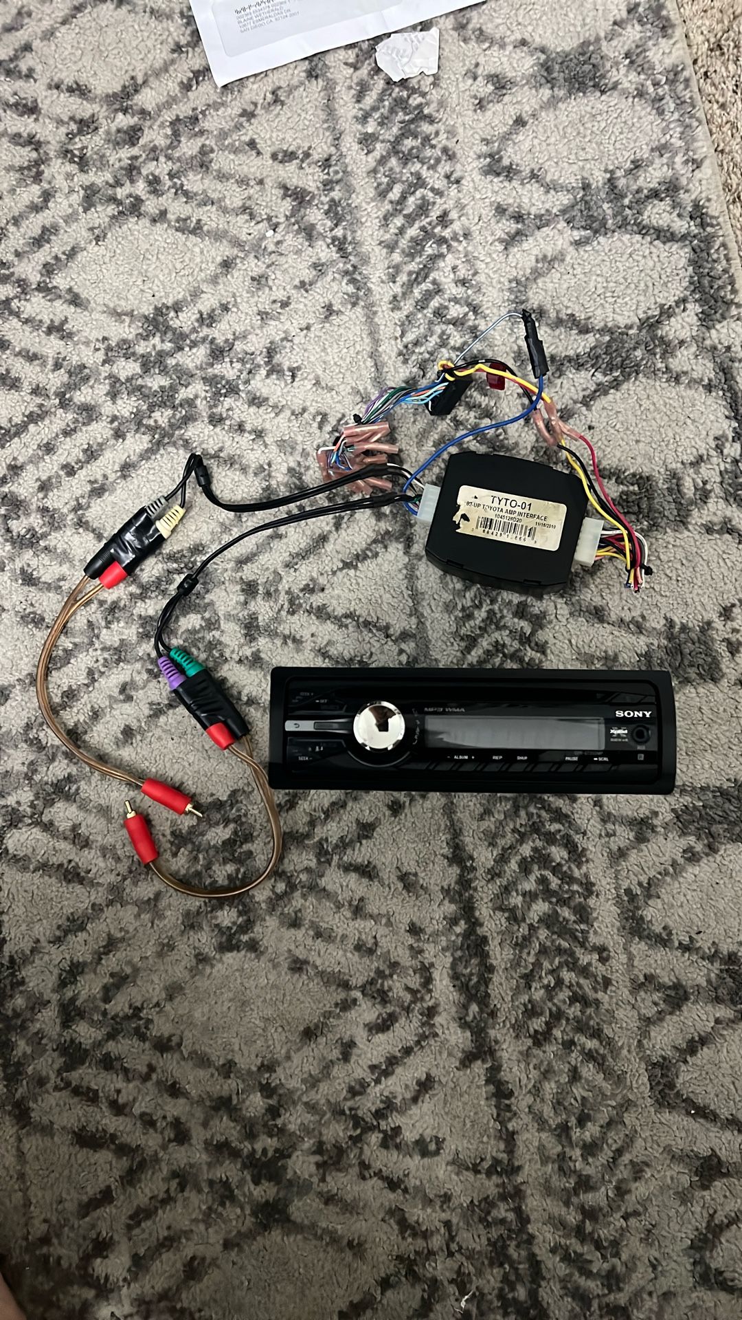 Sony Car Stereo Toyota 4Runner Amp Interface Adapter