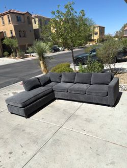 Dark Gray Sectional Couch - Free Delivery!