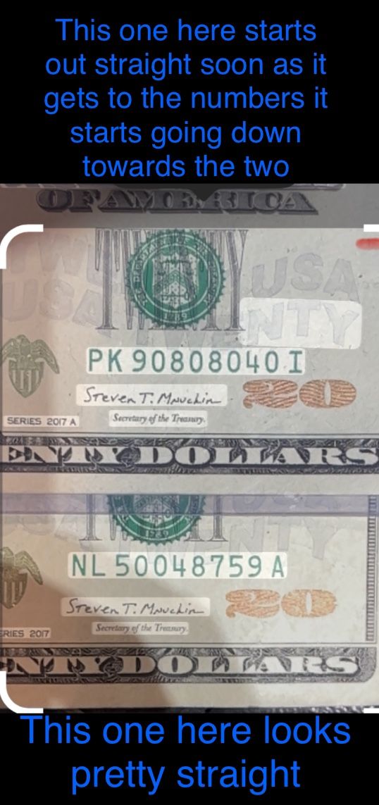 $20 bill Error