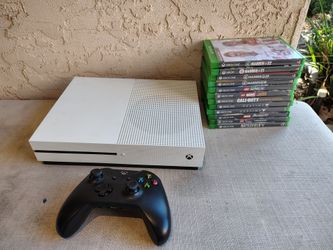 Xbox One S Console with Controller and 12 Games