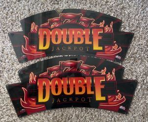 2 Bally Slot Machine Plexiglass Double 7 Toppers