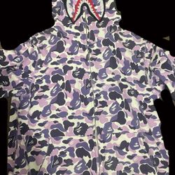 bape hoodie size small 