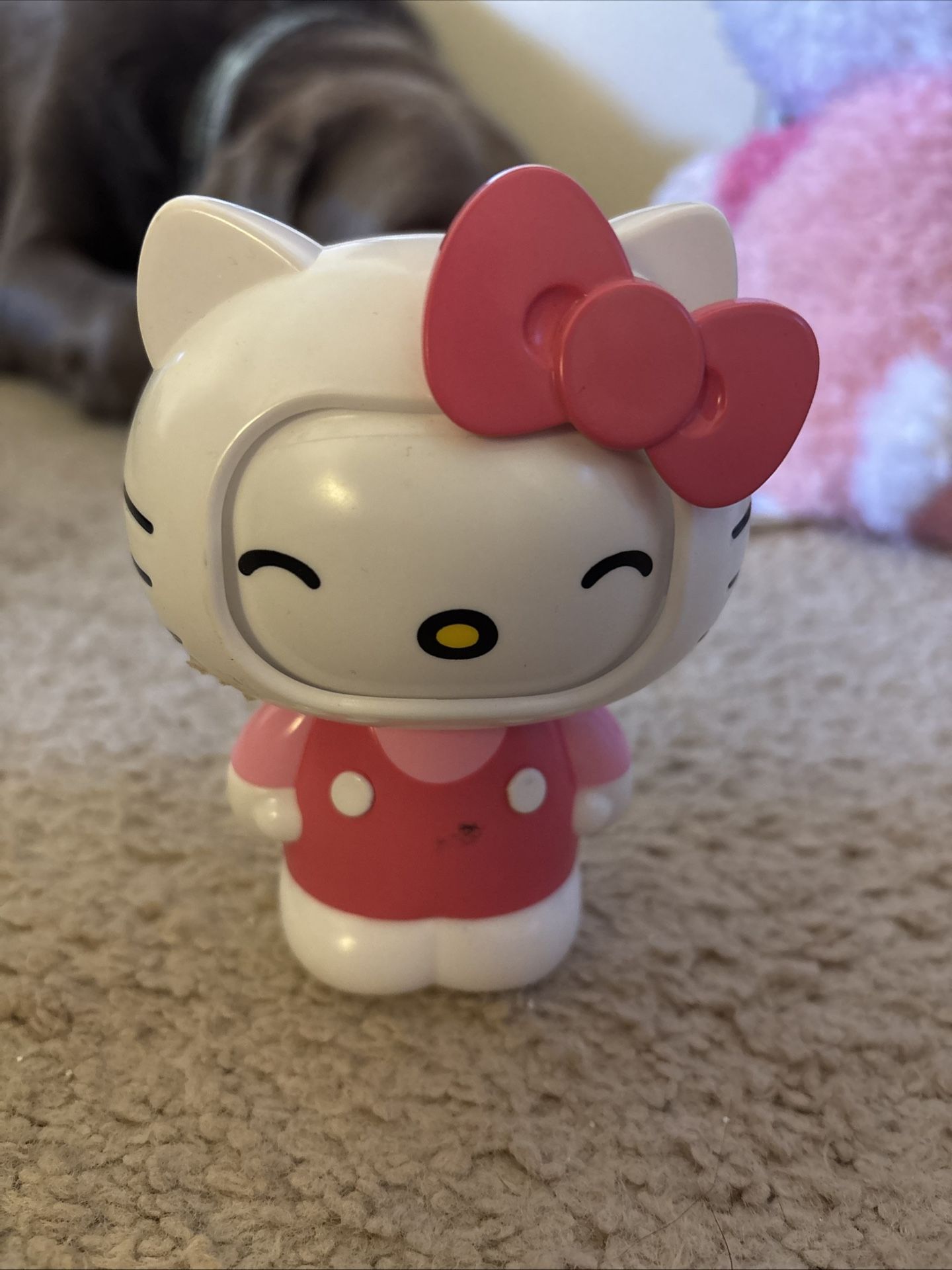 Hello Kitty Doll Figure Pink Dress Collectible Toy