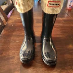 Girls  Black  Hunter boots