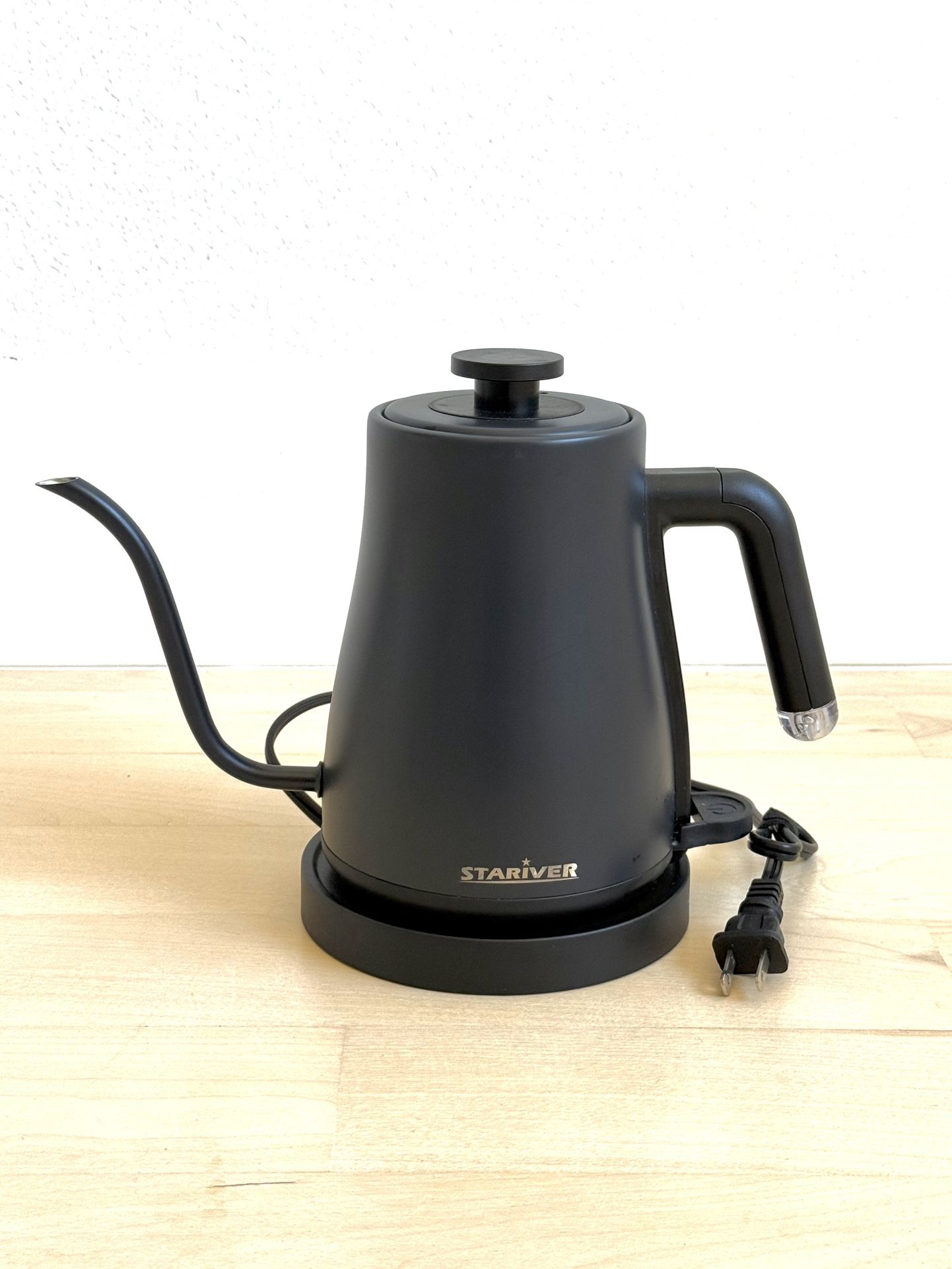 Stariver Gooseneck Electric Kettle 0.8L Black Auto Shut-Off