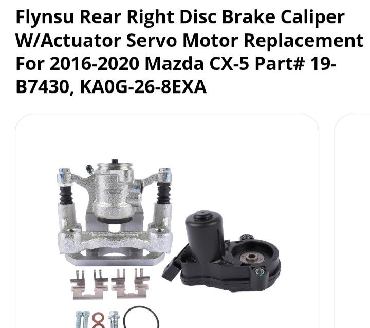 Brake Caliper An Actuator For Mazda Vehicles