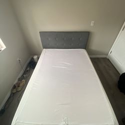 Allewie Upholstered Full Size Platform Bed Frame And Bed