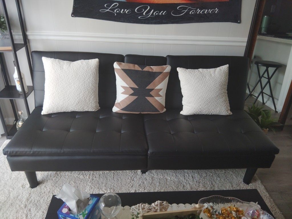 Black Small Couch.