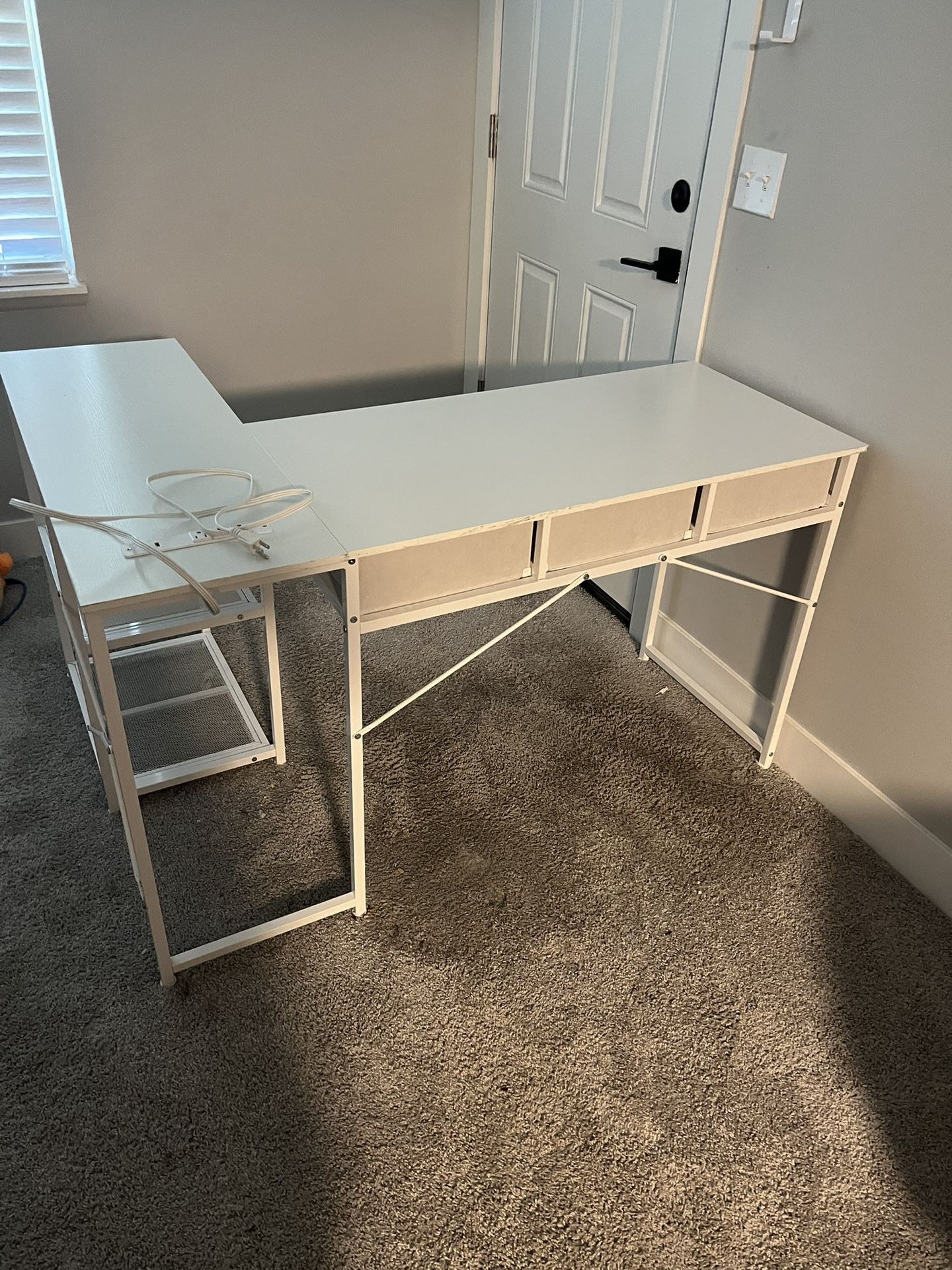 L shaped desk