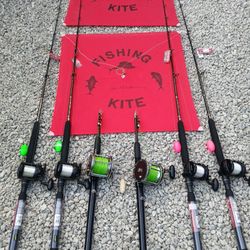 2 Full Kite Fishing Sets