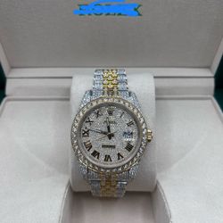 Bustdown Iced Out Moissanite Watch Diamond Tester Certified ✅