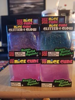Regular and Glitter and Glow Mid Sized Cube