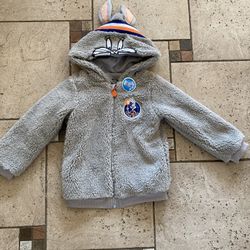 NWT Space Jam Fleece Hoodie Jacket Size 5T