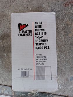 1"x 1"1\4 Crown Staples