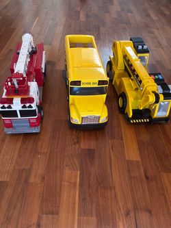 Large Toy Vehicle Set of 3
