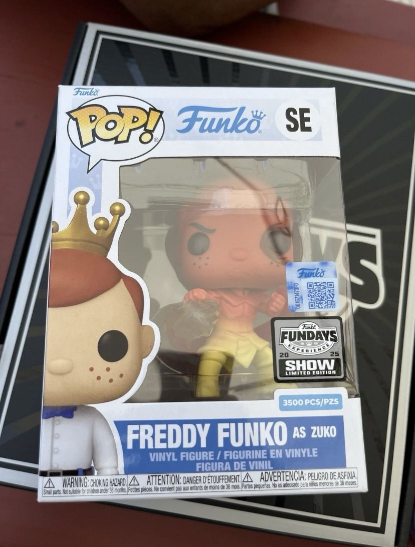 Funko Pop Fundays 2025: Freddy As Zuko LE 3500 Avatar Quest For The Grail