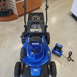 Kobalt 40V Brushless Lawnmower with 5.0Ah Battery, Charger, And Bagger 816162-1