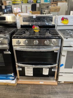 LG Double Oven Gas Stove Read Description