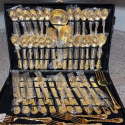 Gold Flatware Set