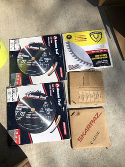 Non ferrous saw blades 12”,10”, 7 1/4