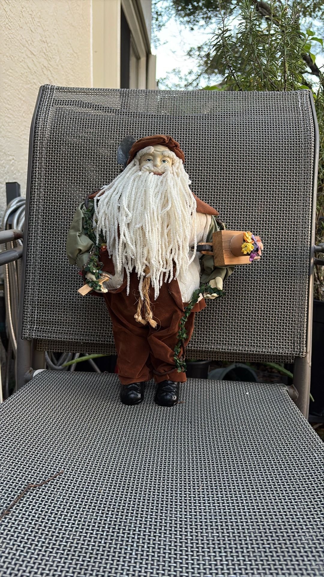 Old World Vintage Santa - About 15” Tall. Sturdy And Free-standing