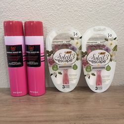 Bic Soleil Razors And Shaving Cream Bundle $10